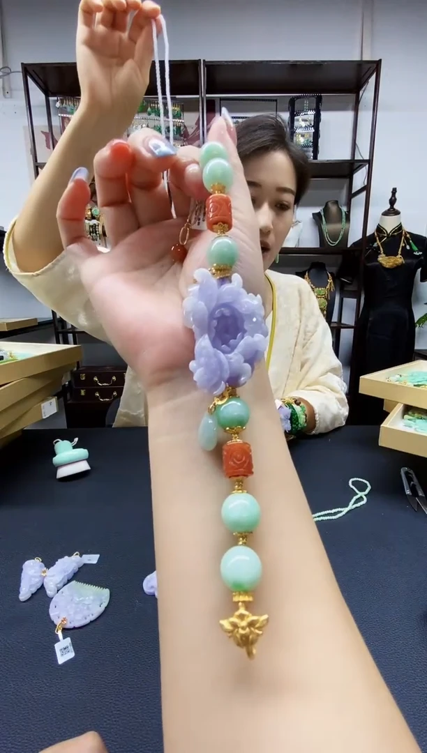 颈饰未镶嵌翡翠翡翠手链