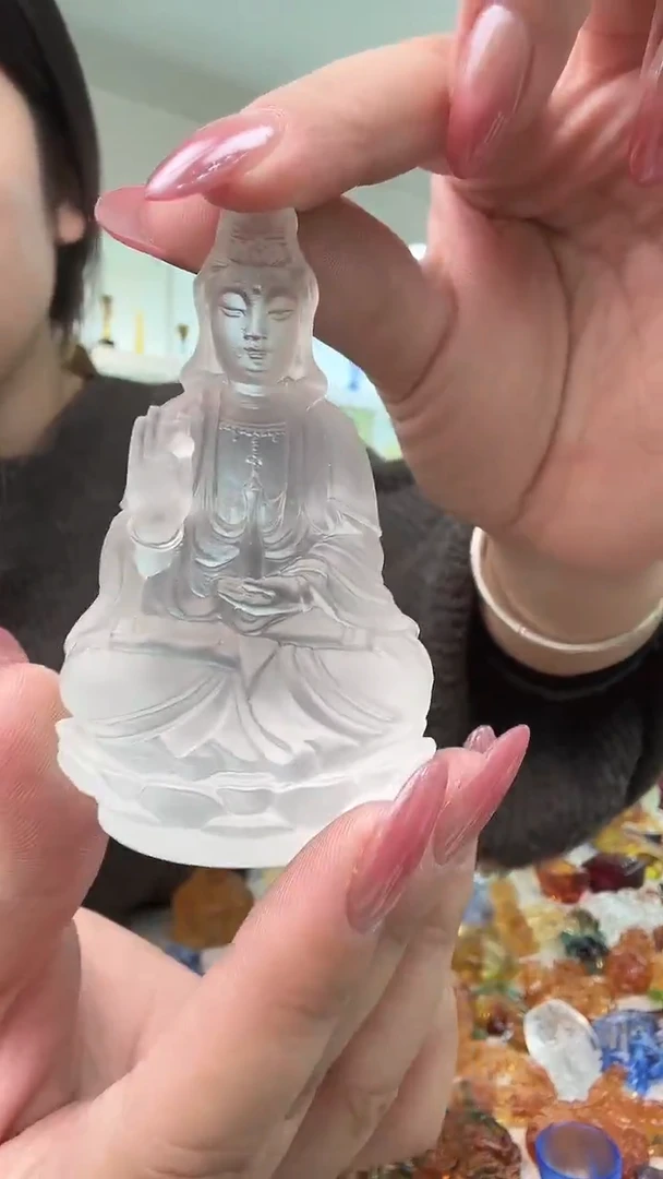 手工艺品琉璃观音