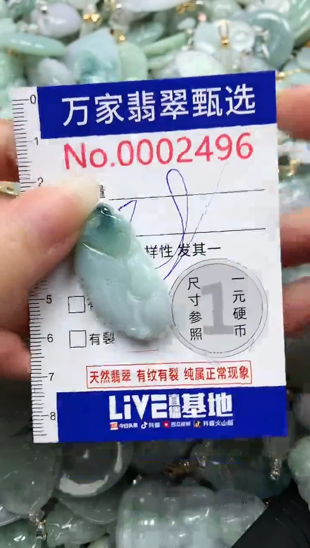 吊坠(不含链)未镶嵌翡翠2496