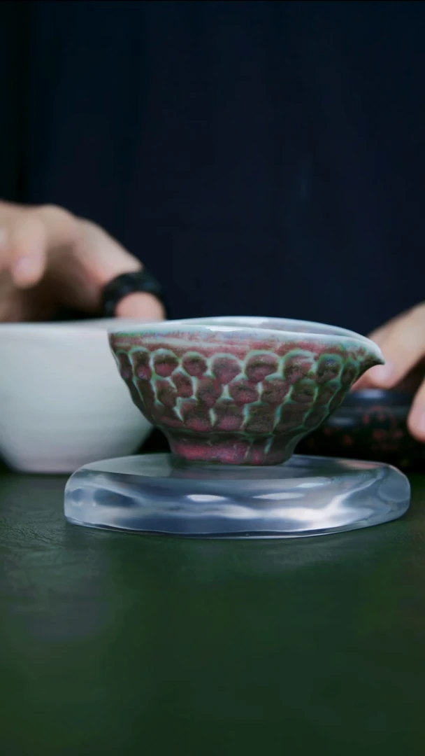老师手工作品，钧瓷杯子 一物一拍