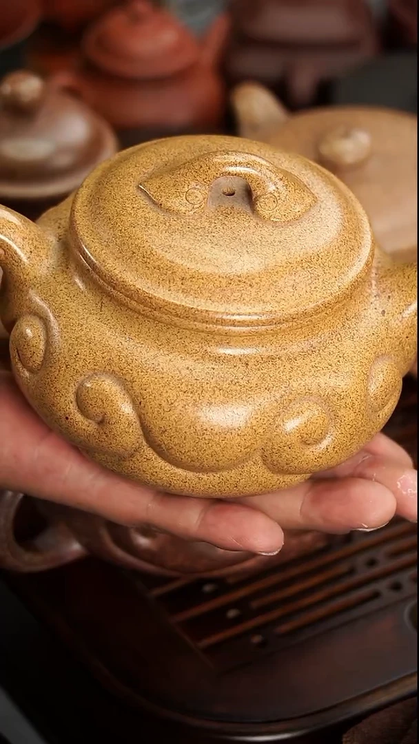 茶壶紫砂無**仕宜兴紫砂特高温如意仿古500毫升
