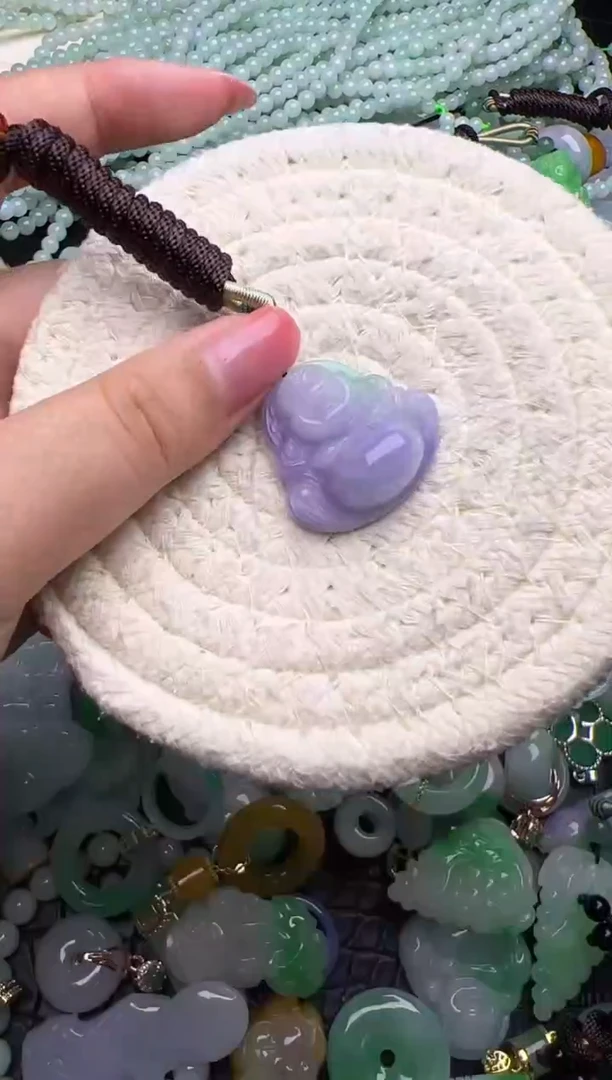 翡翠未镶嵌颈饰天然缅甸翡翠吊坠