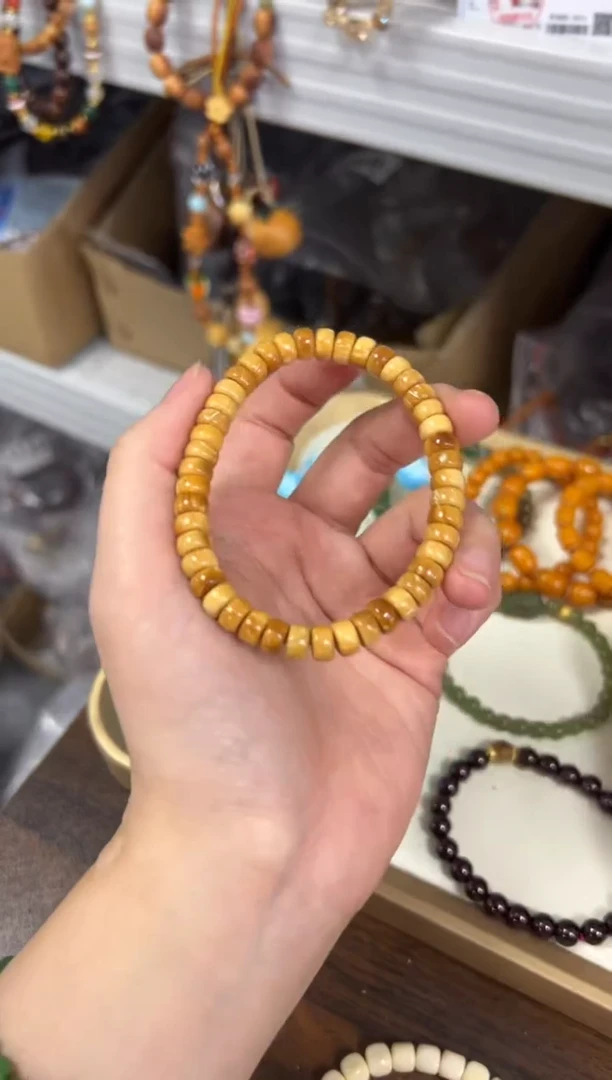 库克手串黄金甲库克药片珠手链[1855]