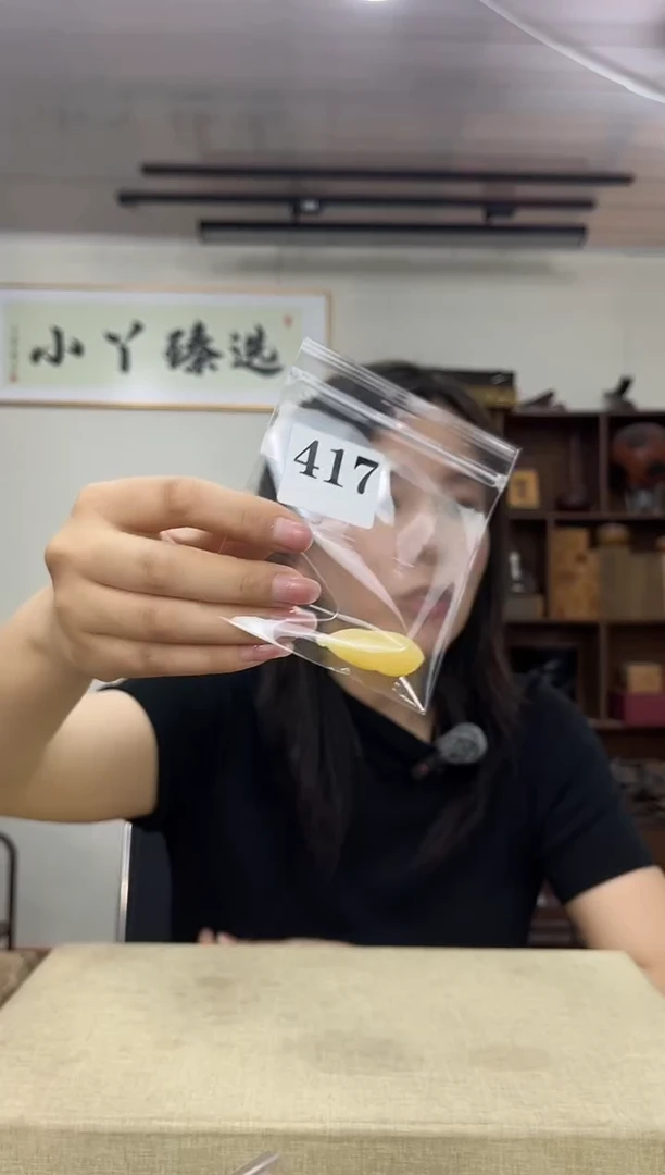 乌木类端景台柿**意417塑料黄挂坠木木木