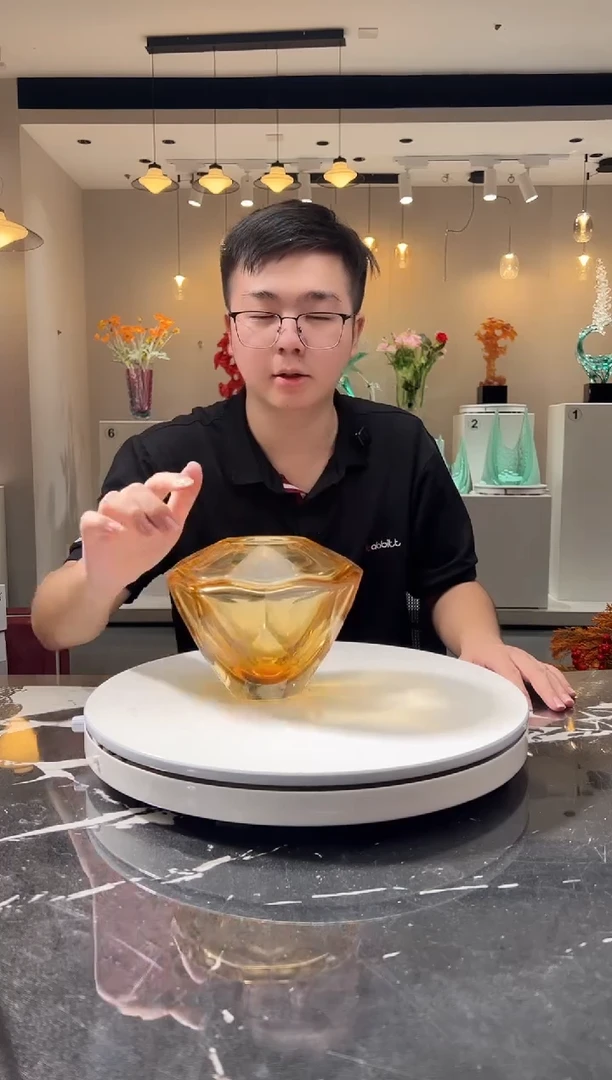 摆件巴比特美学-钻石小花插