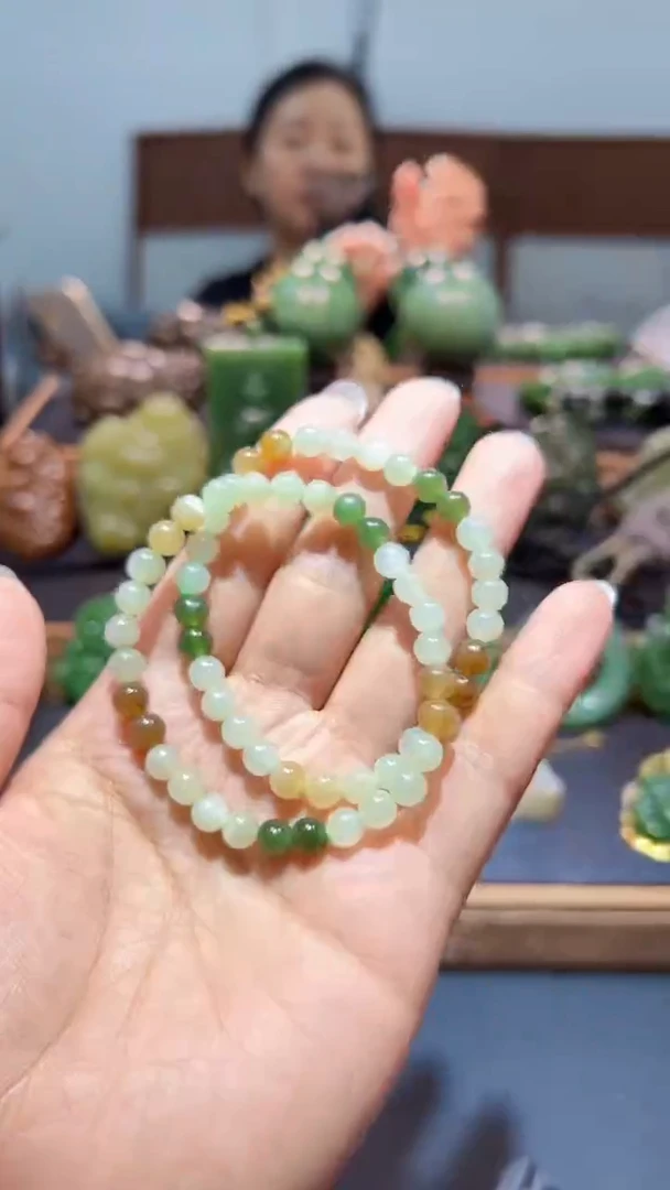 和田玉未镶嵌手串1