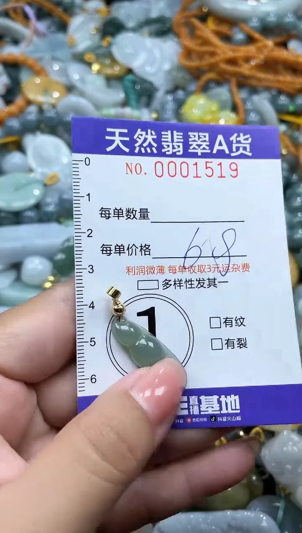 翡翠未镶嵌颈饰01519