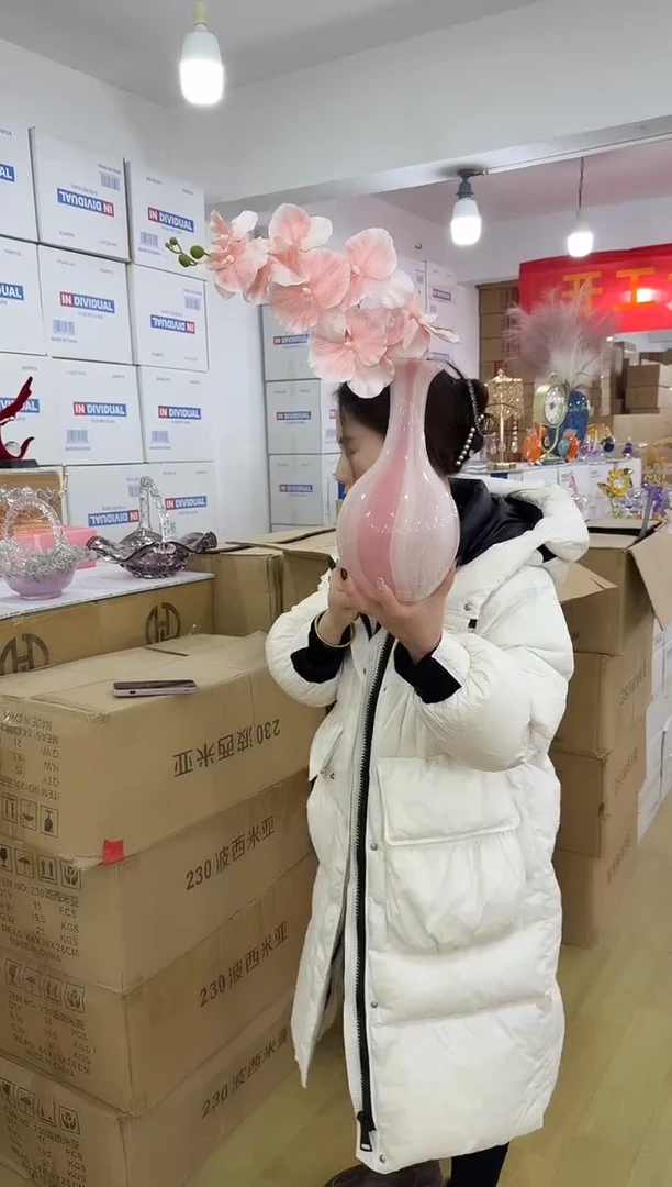 【闪购商品】玻璃洛芙花器-c-早4 花瓶