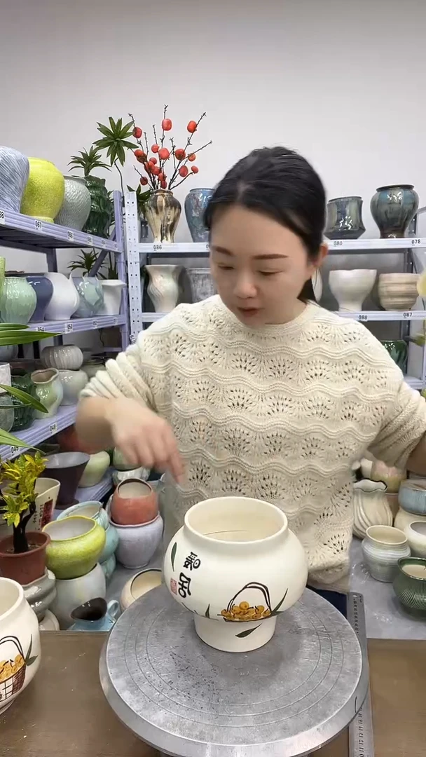 11.27陶瓷花盆直播链接高   14  口11