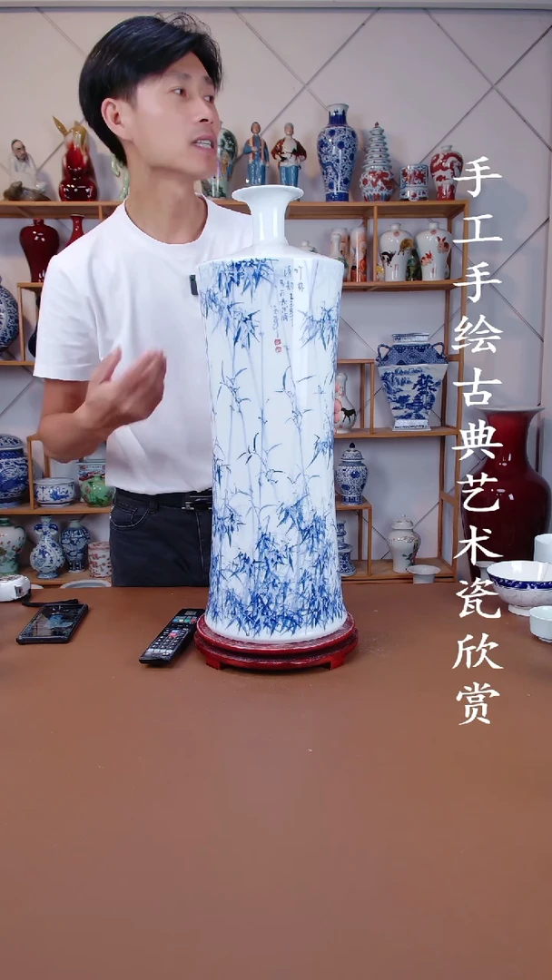 摆件景德镇手工手绘陶瓷摆件49