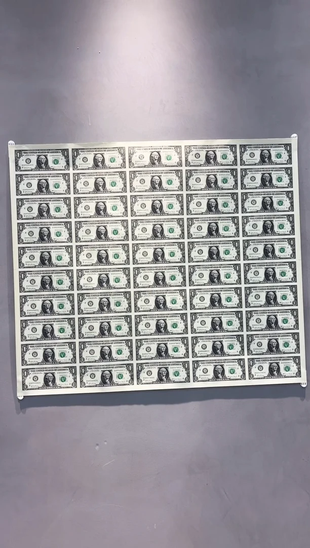 纸外 纸币 美 五十连体 大炮筒