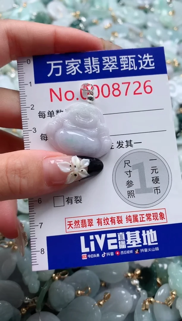 翡翠未镶嵌颈饰8726