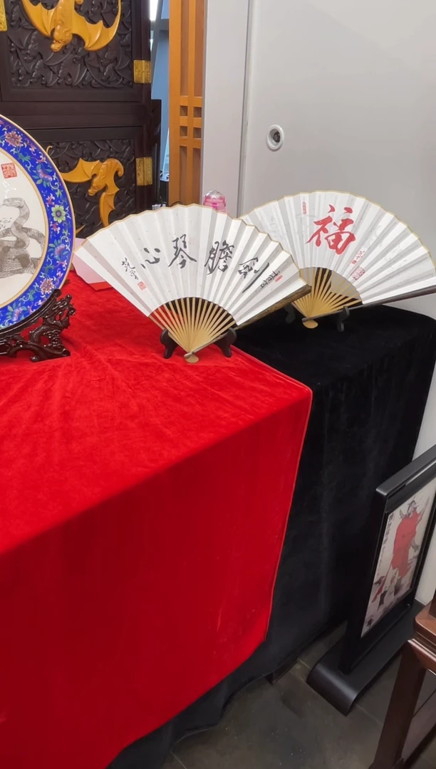 版画剑胆琴心 扇面