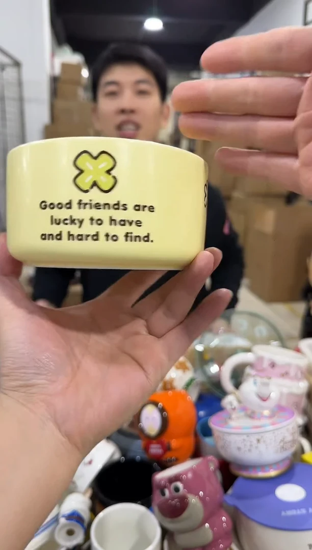 瓷片陶瓷布丁狗碗