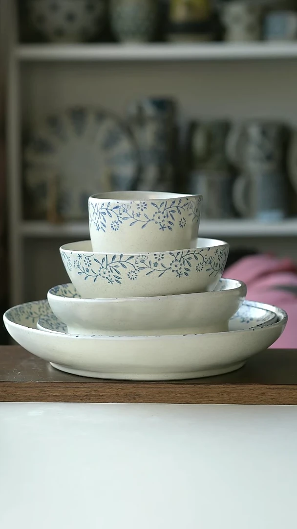 【闪购商品】陶瓷繁花5件套@4-2@