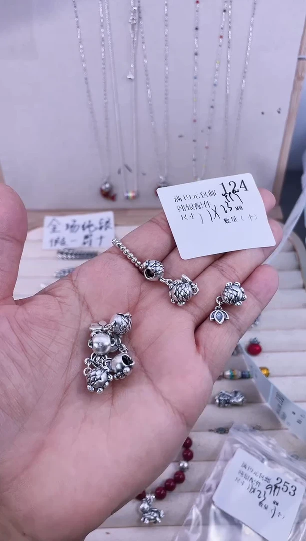 无足银纯银配件124