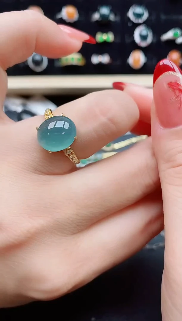 【闪购商品】翡翠戒指银S925镶嵌1212