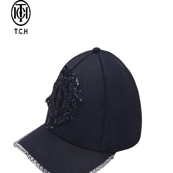 TCH服饰店播-潮牌颗粒钻沿边鸭舌帽女T72C418021