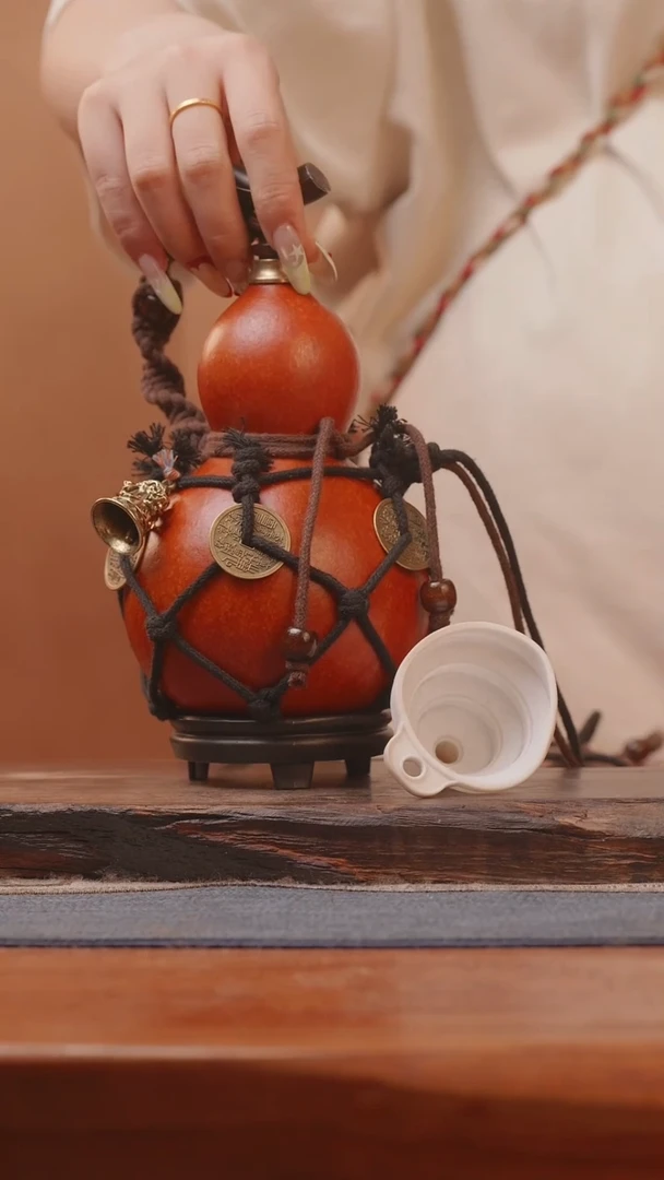 1834号精品大漆葫芦防腐防渗装水茶酒