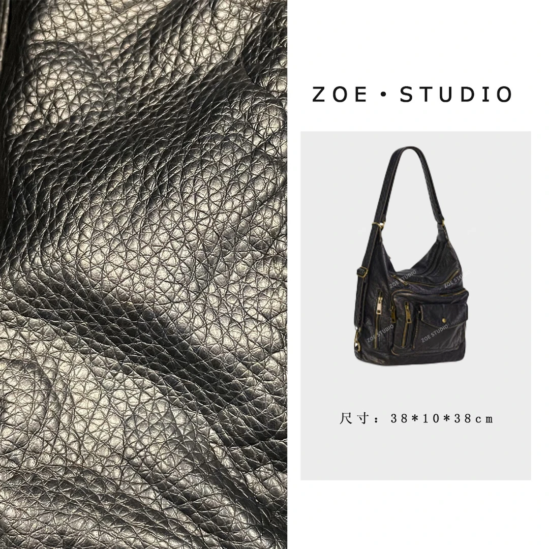 【佐伊甄选】GQ-8841-复古色轻奢女士时尚潮流百搭单肩斜挎包真皮