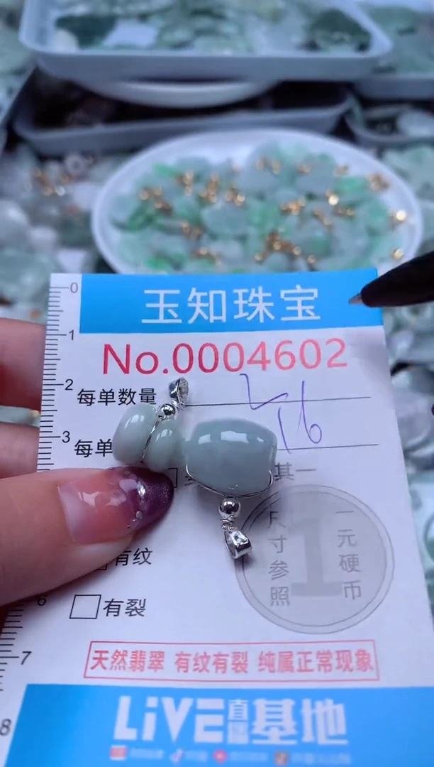 翡翠未镶嵌吊坠(不含链)4602