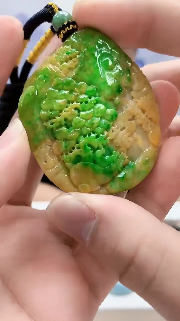 未镶嵌定制翡翠4917bb-毛货挂件66