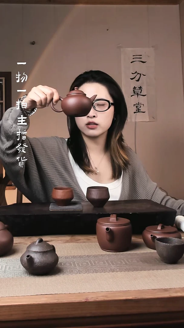 茶杯紫砂紫砂手捏茶杯紫泥小红泥