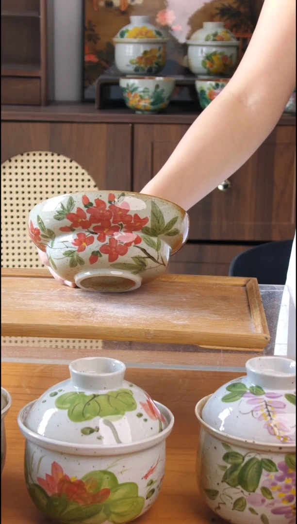 摆件景德镇高温釉下彩日用餐具