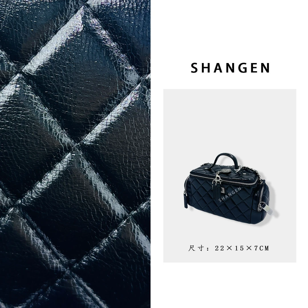 【云云】SD-5191-小香黑-22*7*15轻奢时尚女士新款手提斜挎盒子包