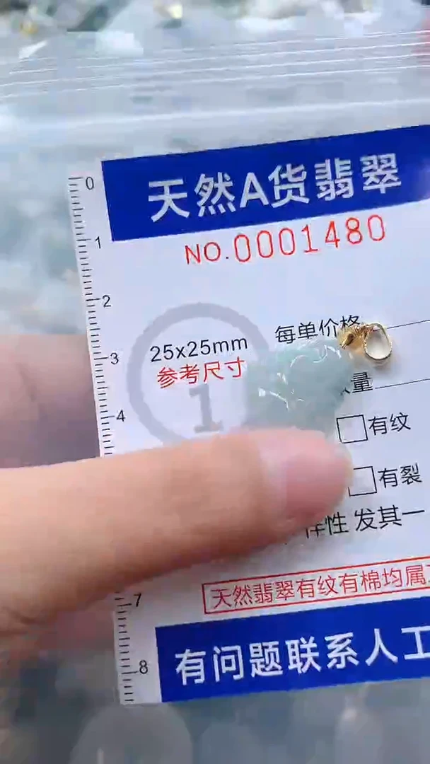 翡翠未镶嵌吊坠(不含链)1
