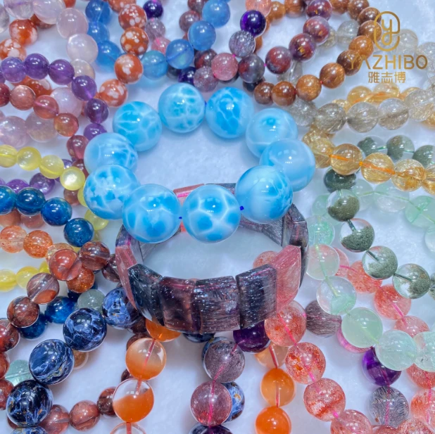 1号 未镶嵌 DIY 手工珠珠编绳 玉石手链手串男女款情侣百搭时尚