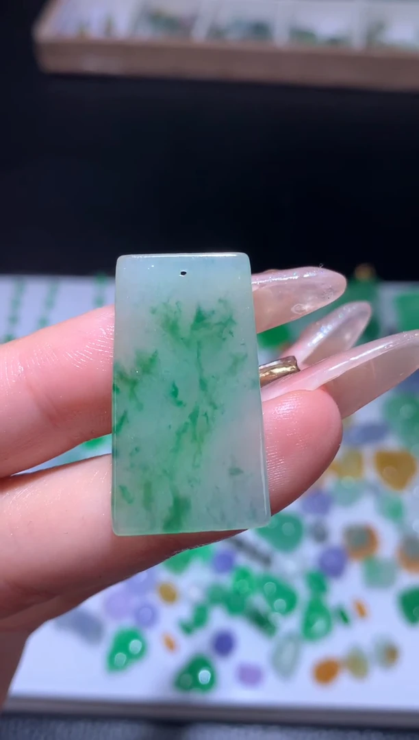 未镶嵌定制翡翠无事牌