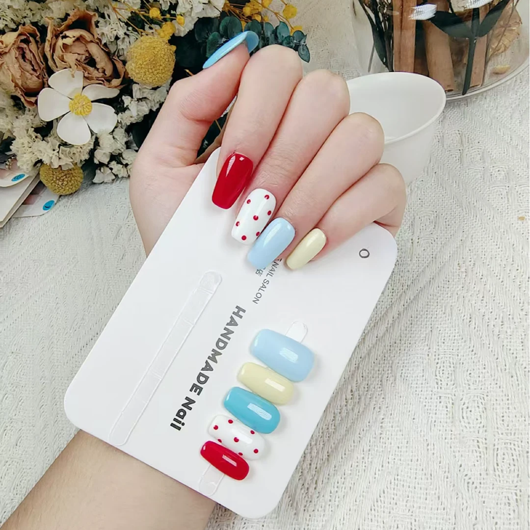 【米诺●彩波童话】小仙女多巴胺美甲百搭纯手工短款穿戴甲甲片