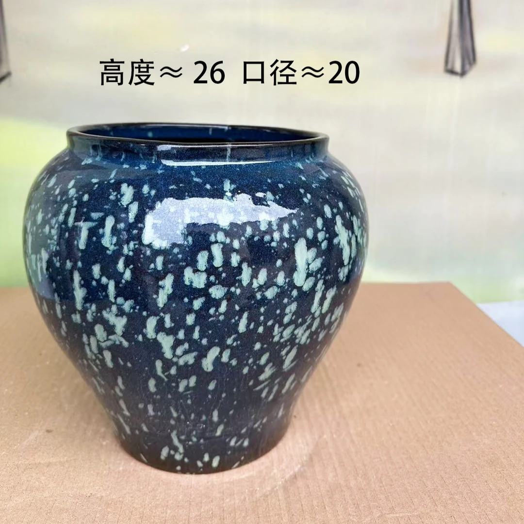 原矿泥料高端宜兴紫砂花盆粗陶系列荷花盆