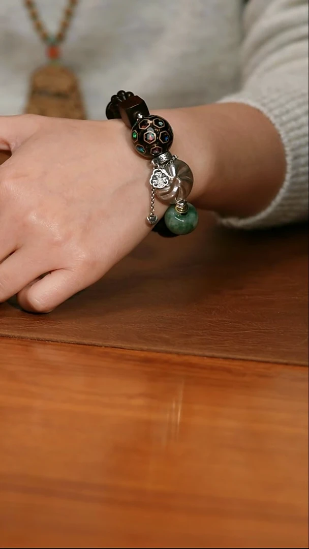 大漆工艺品手串/手链QWWHT浮翠长安