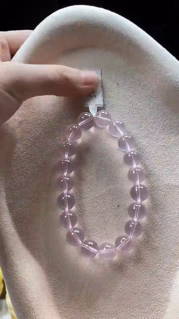 银S925镶嵌手链烟晶手串