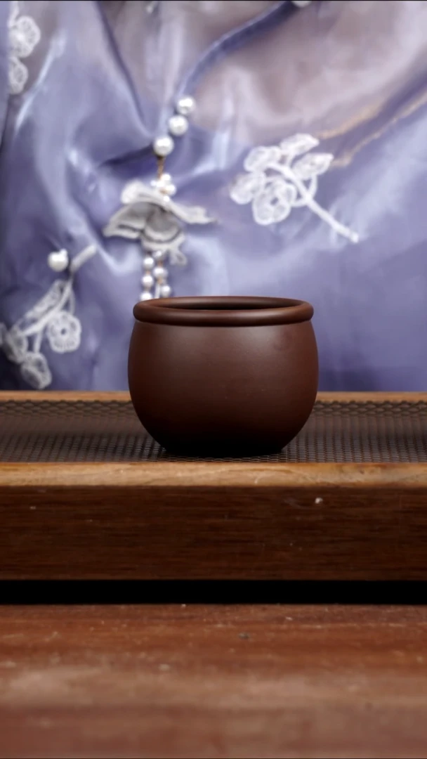 茶壶紫砂黑星土缸杯180CC