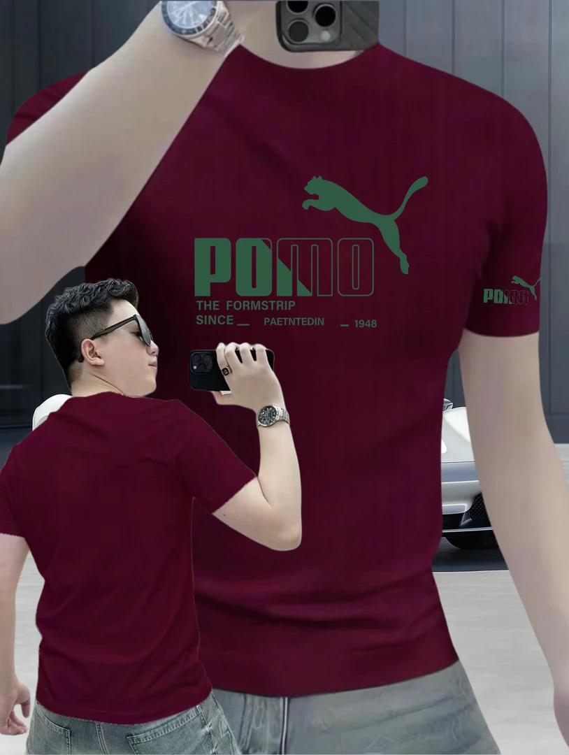 新款夏季高级短袖t恤男潮牌男士潮流圆领上衣轻奢ins印花T恤时尚