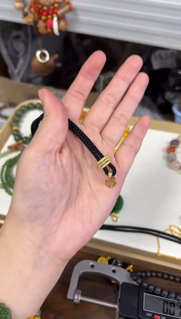 合金合金黑绳万能扣绳子[0992]