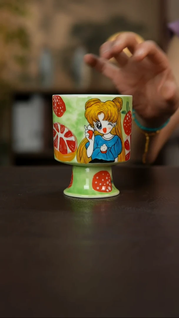 杯景德镇陶瓷杯碗柴烧多人