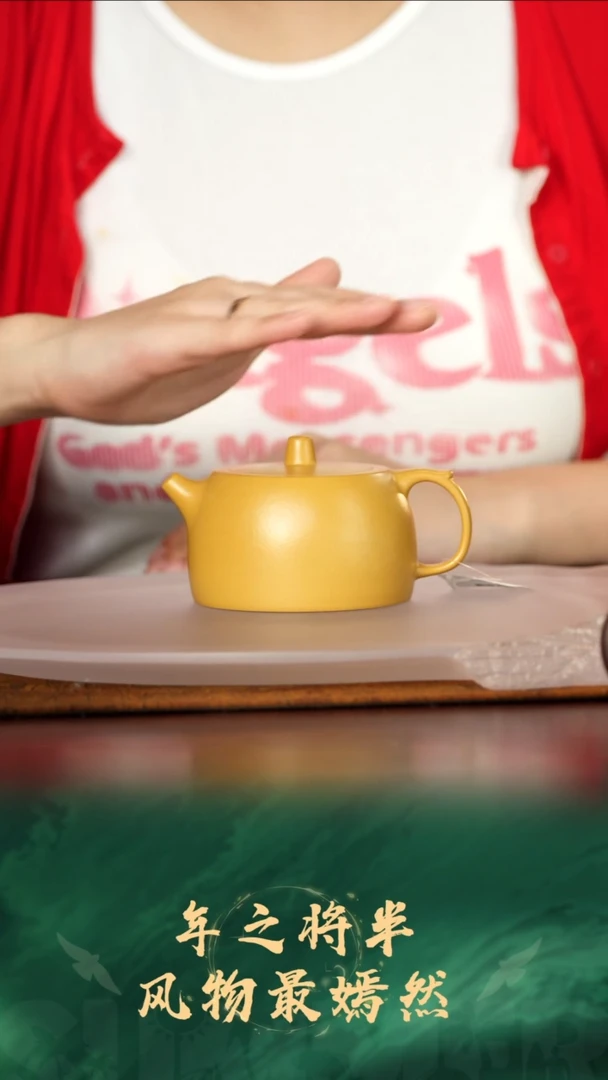 瓷片5珽珽茶器紫砂壶井栏黄金朱泥