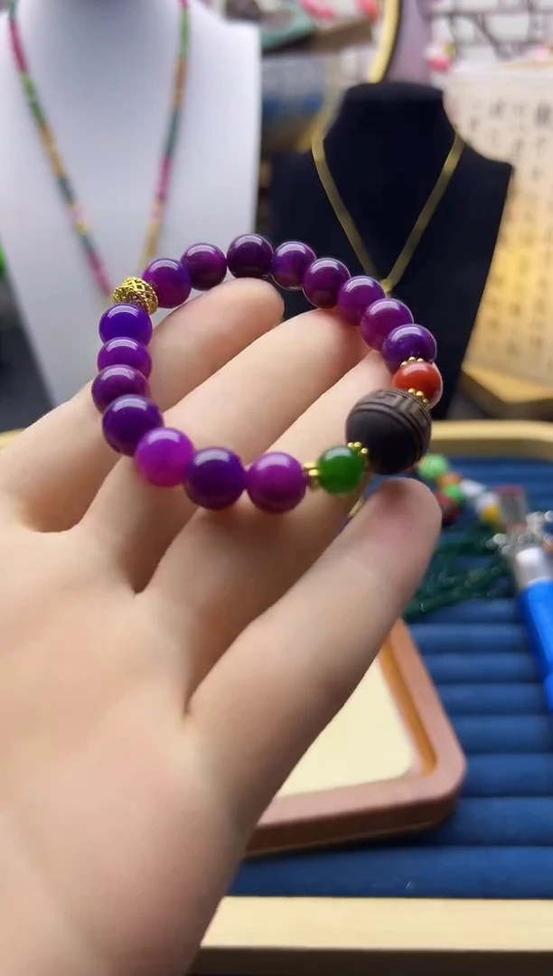 【闪购商品】苏纪石（舒俱来）手链14K金镶嵌S07