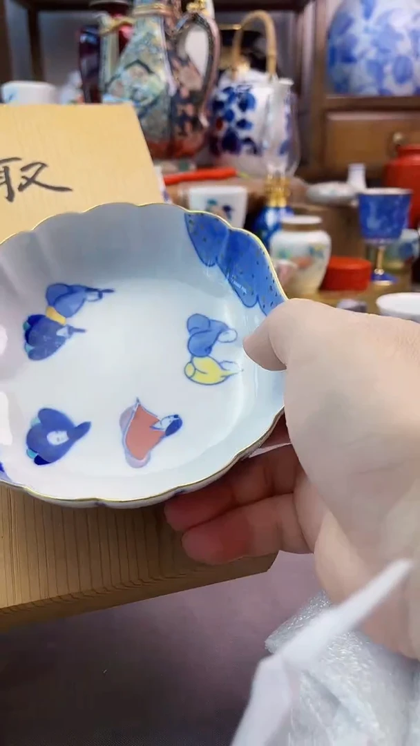 瓷片深川制六歌仙钵