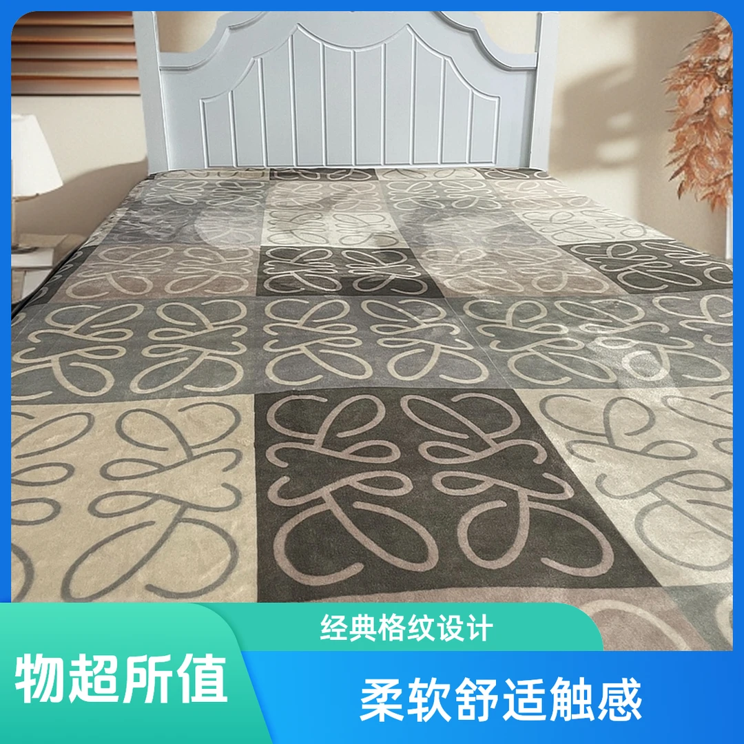 【复合毯】轻奢简约条纹双面高克重加厚休闲毯沙发毯