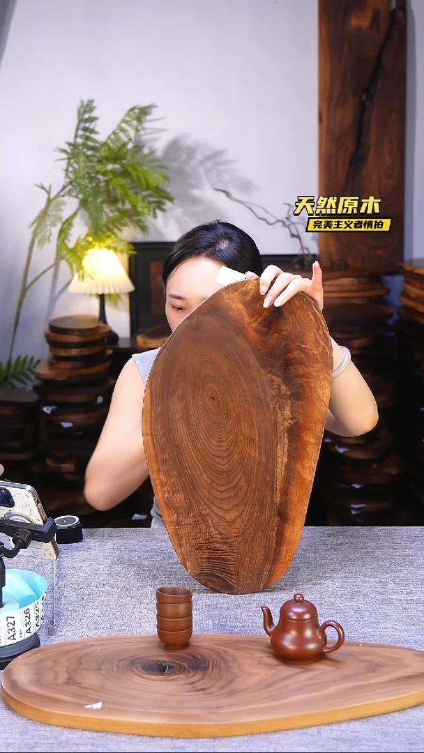 木北美黑胡桃原木.干裂疤结不属于商品质量问题完美主义者慎拍