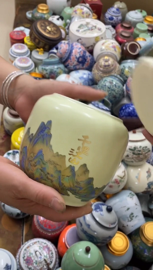 摆件孤品茶叶罐密封罐储物罐直播间临时链接浮力