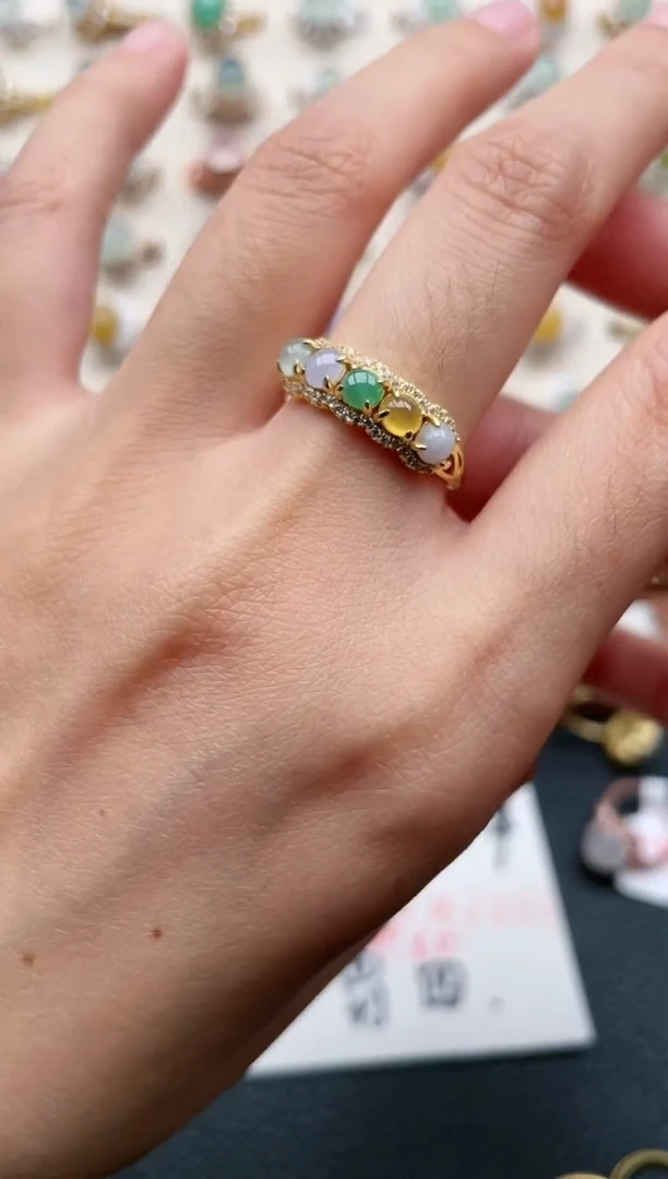 【闪购商品】翡翠戒指银S925镶嵌1111