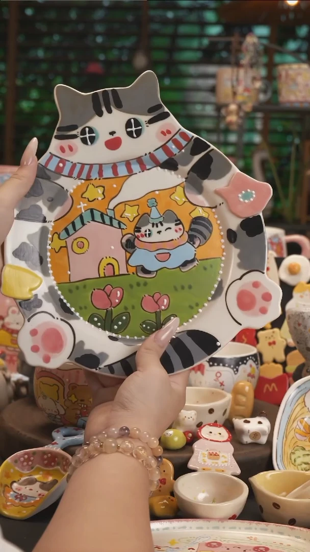 蟑**孩【原创设计】景德镇手绘陶瓷