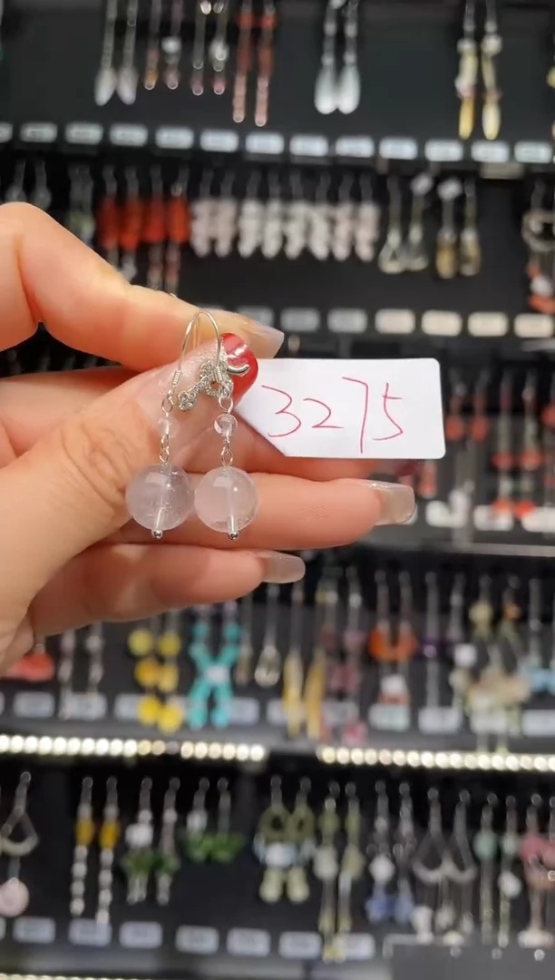 【闪购商品】紫晶耳饰银S925镶嵌喜欢拍