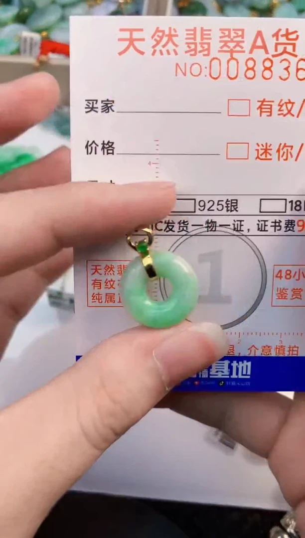 翡翠未镶嵌颈饰           1